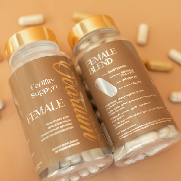 Vegan, fertility, supplements, aid, health, Chasteberry, sperm, menstrual cycle, hormonal, balance, egg, All-natural, female, Male, booster, ovulation, vitamins, freezing, IVF, IUI, women, over 35, motility, Herbal, Maca root, Omega-3, Black tea extract, Folate, Vitamin D, Iron, Ashwagandha, L-arginine, Antioxidant, Selenium, Vitamin E, Zinc, conception, Hormone-free, men, PCOS, endometriosis, getting pregnant, support, over 30, Sperm-friendly, lubricant, gel, Non-toxic, Organic, Non-hormonal, Water-based